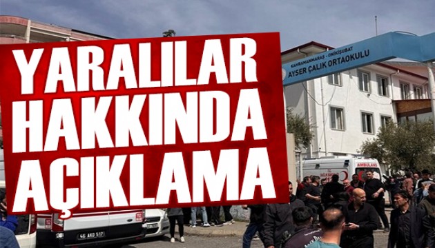Okul saldırılarında yaralananlarla ilgili DMM'den açıklama