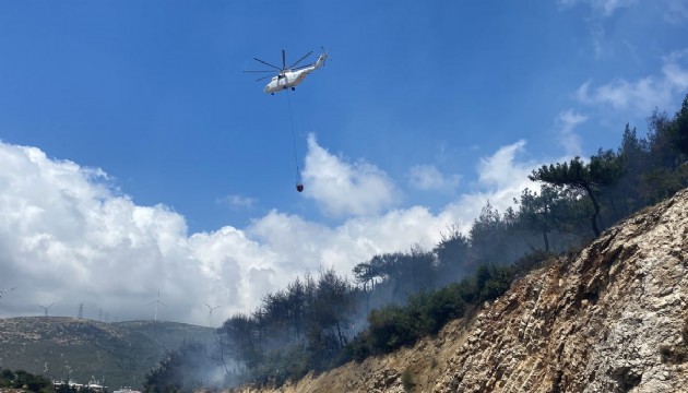 Hatay'daki orman yangını kontrol altında