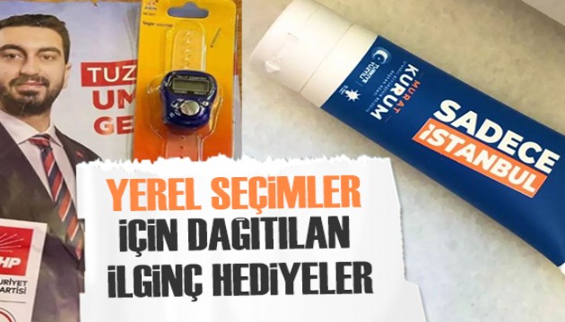 Partilerin seçim öncesi dağıttığı ilginç hediyeler