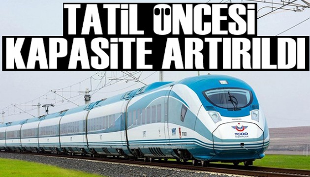 YHT'de kapasite artışı