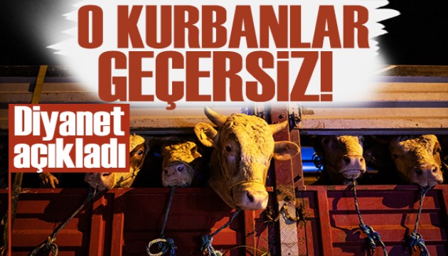 Diyanet'ten kurban bayramı öncesi uyarı: Geçersiz olur!