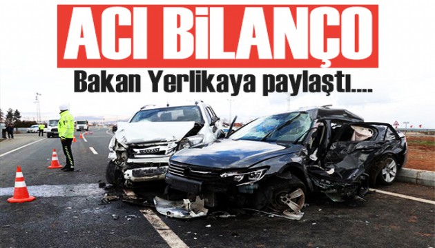 Kurban Bayramı'nda acı bilanço! Bakan Yerlikaya son durumu paylaştı