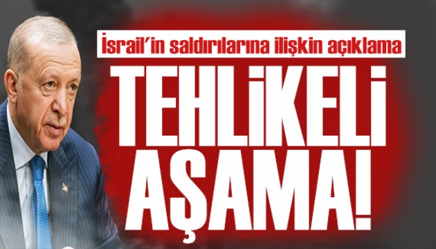 İsrail'den İran'a saldırı! Erdoğan'dan açıklama: Mutlaka önüne geçilmelidir