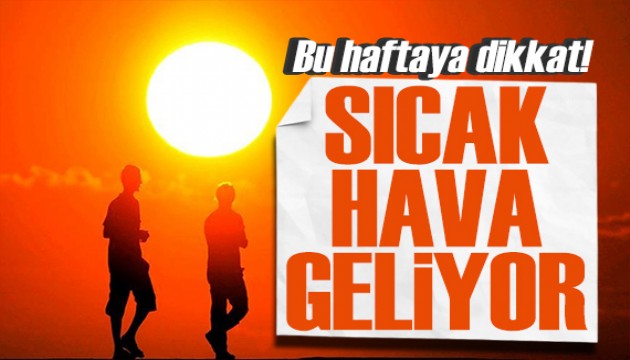 Meteoroloji hava durumunu paylaştı: Sıcaklıklar artıyor