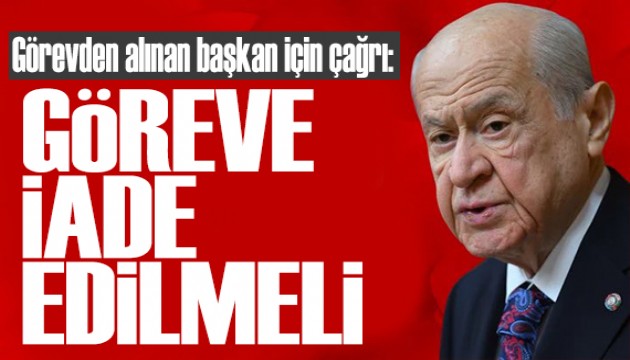 Bahçeli'den belediye başkanları ile ilgili açıklama: Göreve iade edilmeli