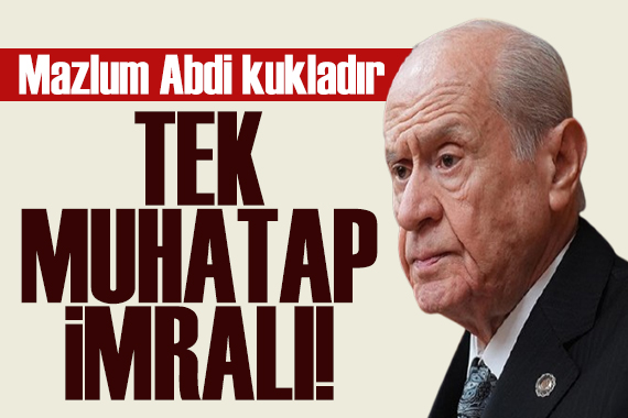MHP lideri Bahçeli'den Mazlum Abdi açıklaması: Tek muhatap İmralı!