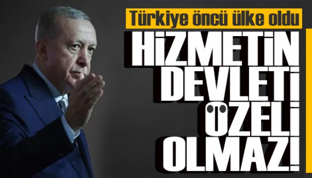 Cumhurbaşkanı Erdoğan: Ülkeye hizmetin devleti özeli olmaz