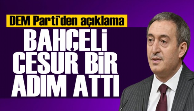 DEM Partili Bakırhan: Bahçeli cesur bir adım attı