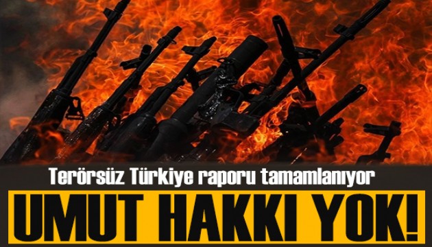Terörsüz Türkiye raporunda umut hakkı yok!