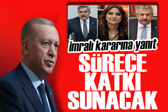 Erdoğan'dan İmralı kararına ilişkin açıklama: Sürece katkı sunacak