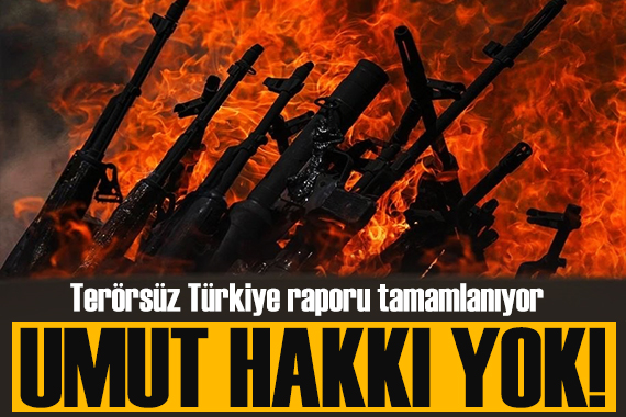 Terörsüz Türkiye raporunda umut hakkı yok!
