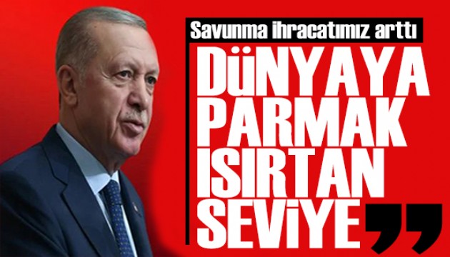 Cumhurbaşkanı Erdoğan: Dünyaya parmak ısırtan seviyeye eriştik