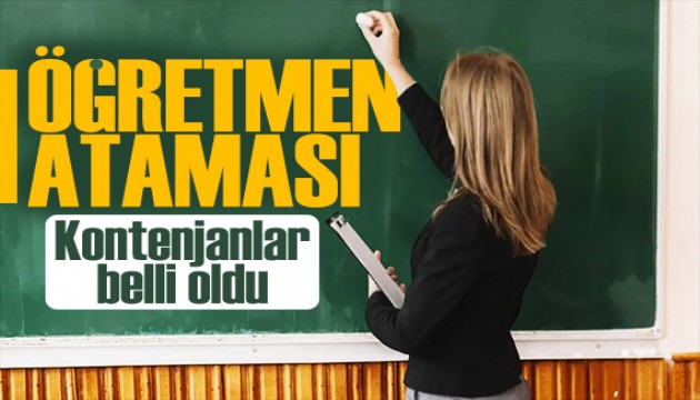 10 bin öğretmen ataması! Kontenjanlar belli oldu