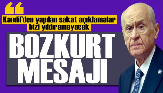 Devlet Bahçeli: PKK'nın kurucu önderinin mesajları açık