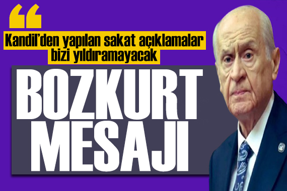Devlet Bahçeli: PKK'nın kurucu önderinin mesajları açık