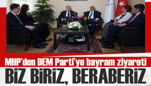 MHP'den DEM Parti'ye bayram ziyareti: Statü meselesi çözüme kavuşacaktır