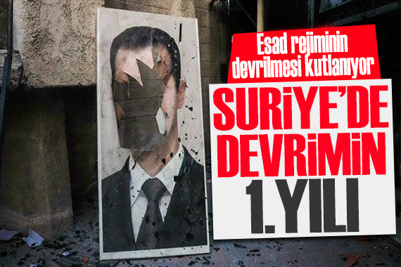 Suriye'de devrimin 1.yılı! Esad rejiminin devrilmesi kutlanıyor