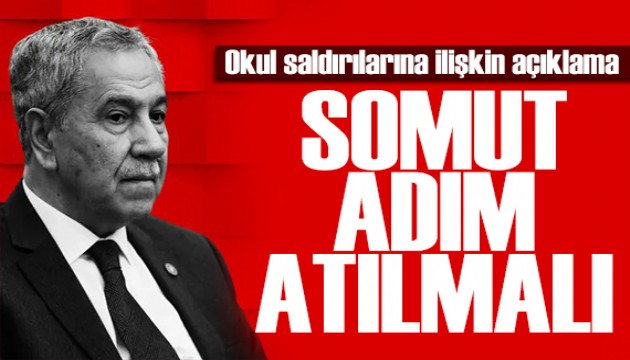Bülent Arınç'tan okul saldırılarına ilişkin açıklama: Somut adım atılmalı