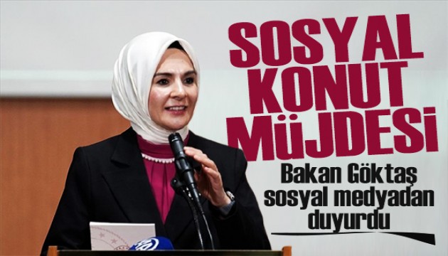 Bakan Göktaş duyurdu: Genç çiftlere sosyal konut müjdesi