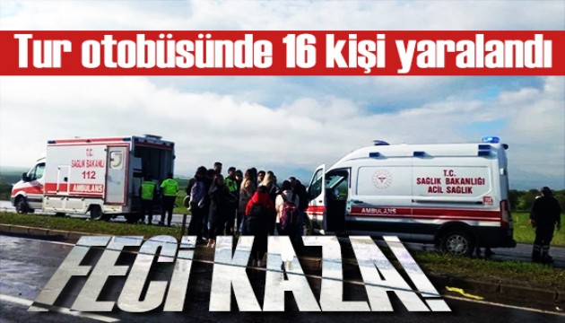 Tur otobüsünde feci kaza! Aksaray'da bayram faciası