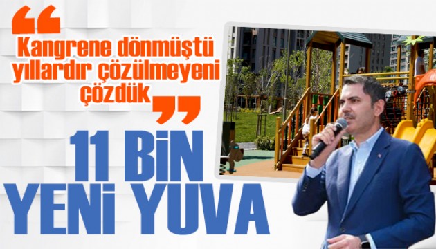 Bakan Kurum'dan Fikirtepe paylaşımı: Yıllardır çözülmeyeni çözdük