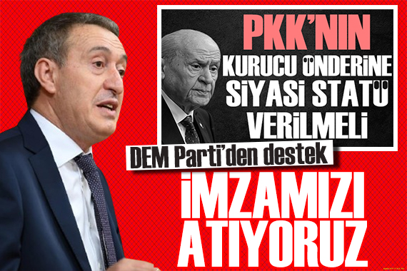 DEM Parti'den Bahçeli'ye destek: İmzamızı atıyoruz