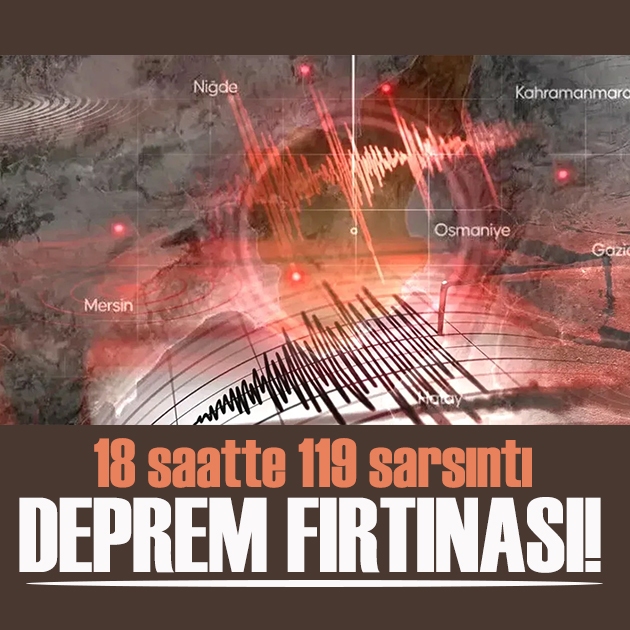Deprem fırtınası: Adana, Osmaniye ve Kahramanmaraş'ta peş peşe 119 sarsıntı!