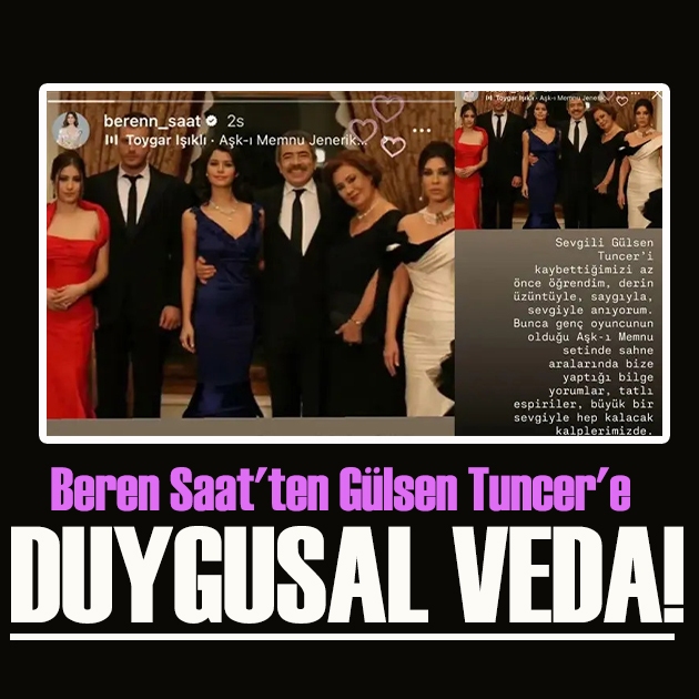 Beren Saat'in veda mesajı duygulandırdı!