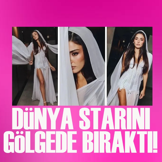 Hande Erçel, Jennifer Lopez'le poz verdi!