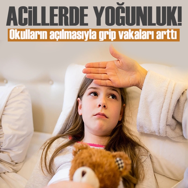 Okulların açılmasıyla grip vakaları arttı: Acillerde yoğunluk başladı