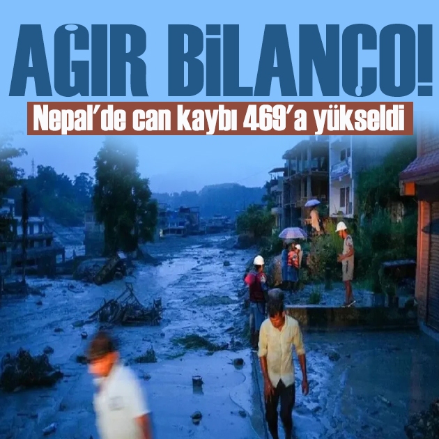 Nepal'de sel felaketinde can kaybı 469'a yükseldi