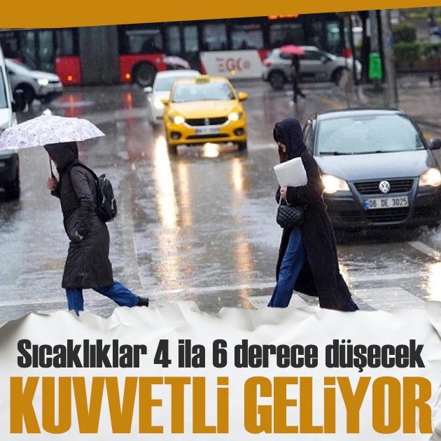Gök gürültülü sağanak yağış geliyor: Sıcaklıklar düşecek
