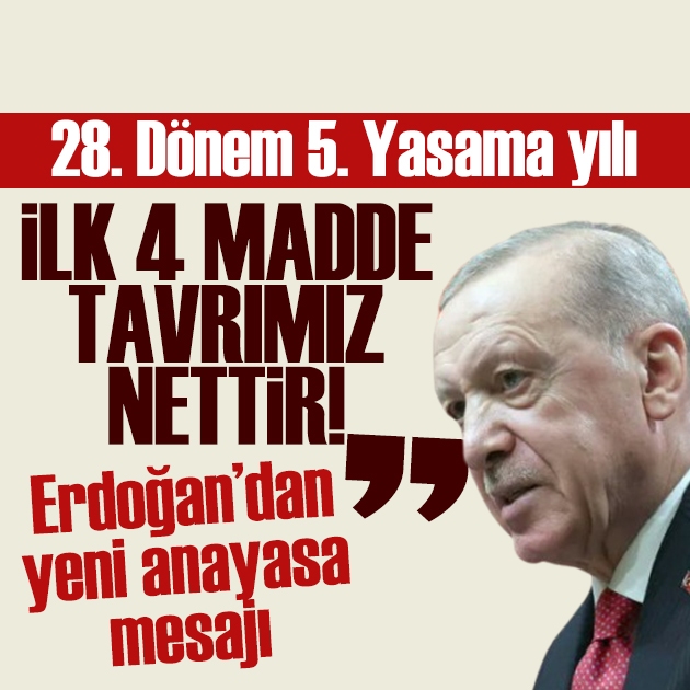 TBMM'de Yeni Yasama Yılı oturumu! Erdoğan: Mutabakat zemininde buluşulmalı