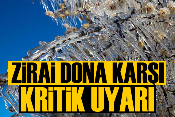 Yeni tehlikenin adı: Zirai don, uzmanlar uyardı!