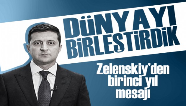 Ukrayna Devlet Başkanı Zelenskiy, savaşın birinci yılına özel mesaj yayınladı