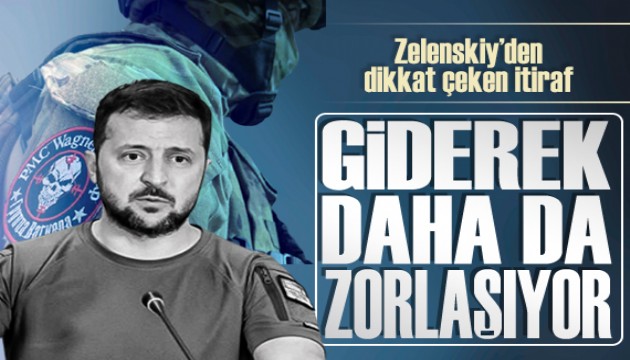 Zelenskiy'den dikkat çeken cephe itirafı