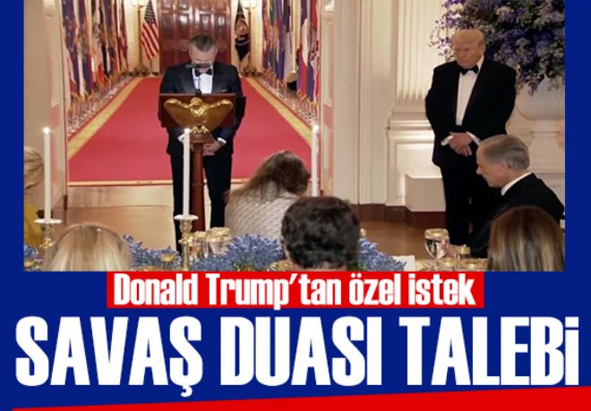 Trump'tan savaş duası talebi 
