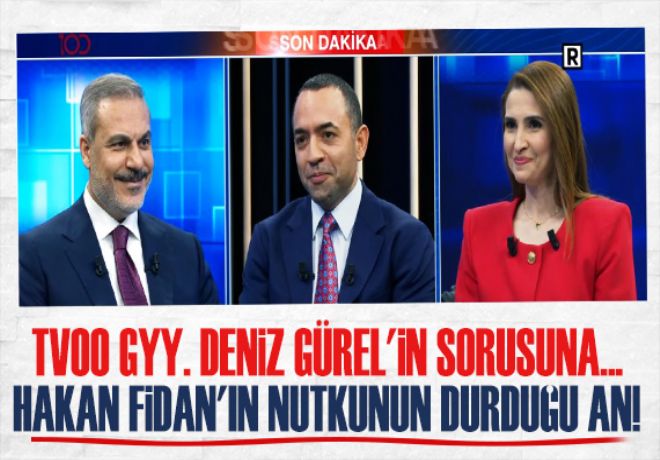 TV00 GYY. DENİZ GÜREL'IN SORUSUNA...HAKAN FİDAN'IN NUTKUNUN DURDUĞU AN!