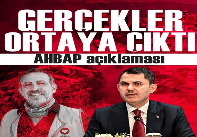 Bakan Kurum'dan AHBAP açıklaması: 