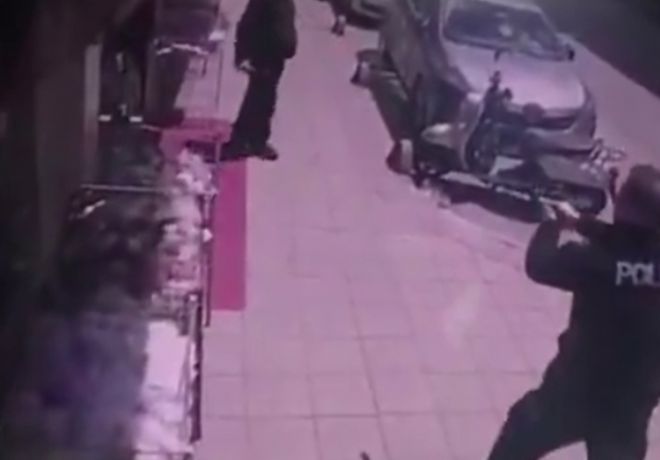 2 polisi şehit eden saldırganın yakalanma anı kamerada