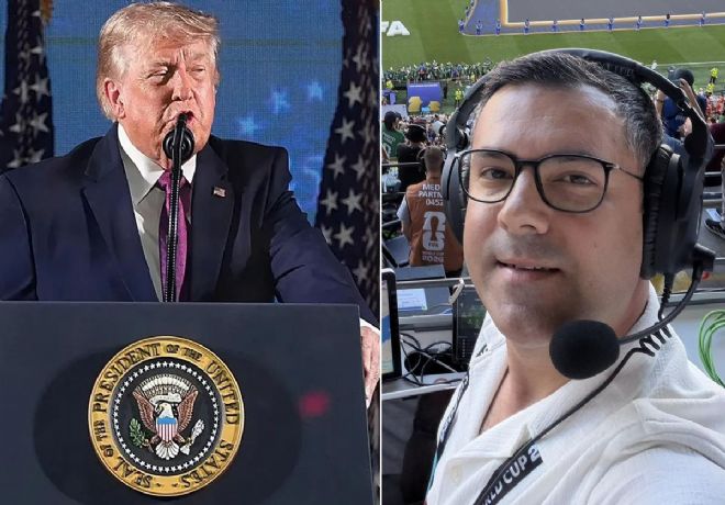 TRT spikeri Özkan Öztürk'ten olay Trump göndermesi