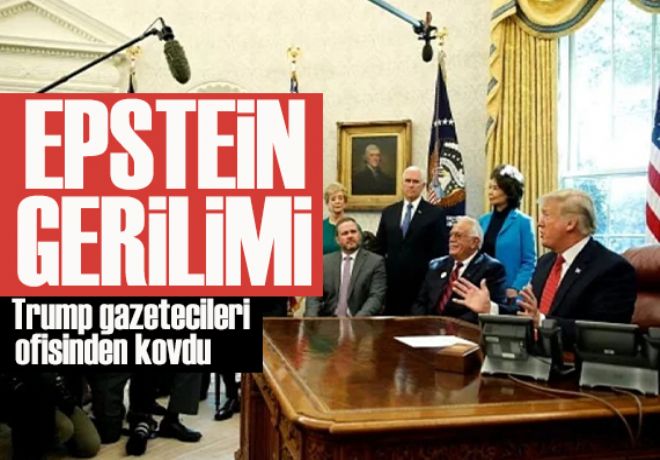 Oval Ofis'te Epstein sorusu gerilimi: Gazetecileri kovdu